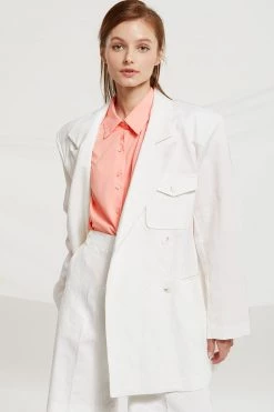STORETS Marissa Linen Oversized Jacket CLOTHING