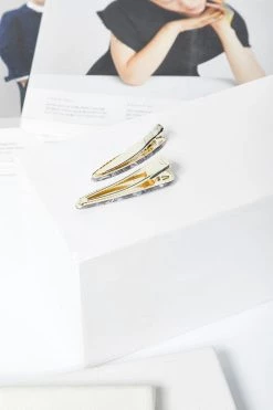 STORETS Marble Acrylic Hair Clip Set ACCESSORIES