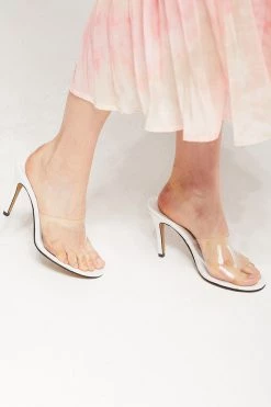 STORETS Clear Band Mule Heels