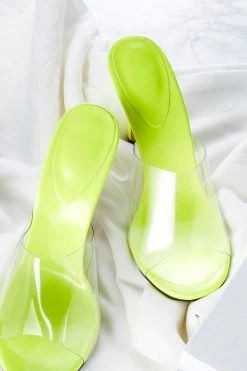 STORETS Clear Band Mule Heels