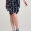 STORETS SALE Skeeta Check Shirring Skirt