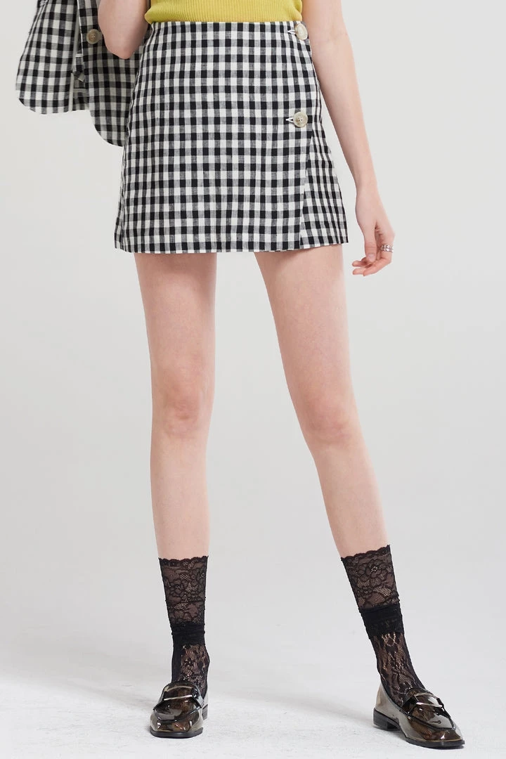 STORETS SALE Cheyenne Checked Twig Skirt CLOTHING