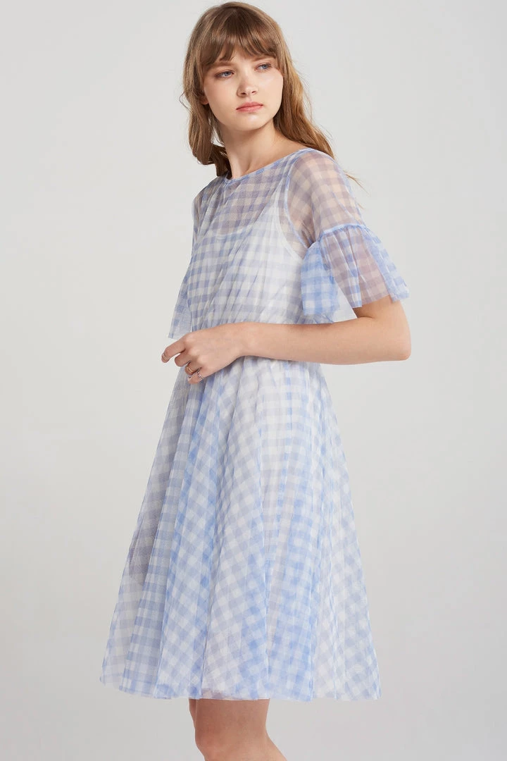 STORETS SALE CLOTHING Kelly Gingham Chiffon Dress