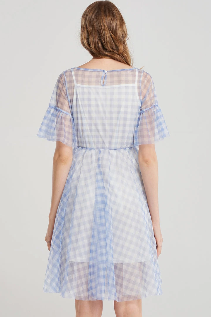 STORETS SALE CLOTHING Kelly Gingham Chiffon Dress