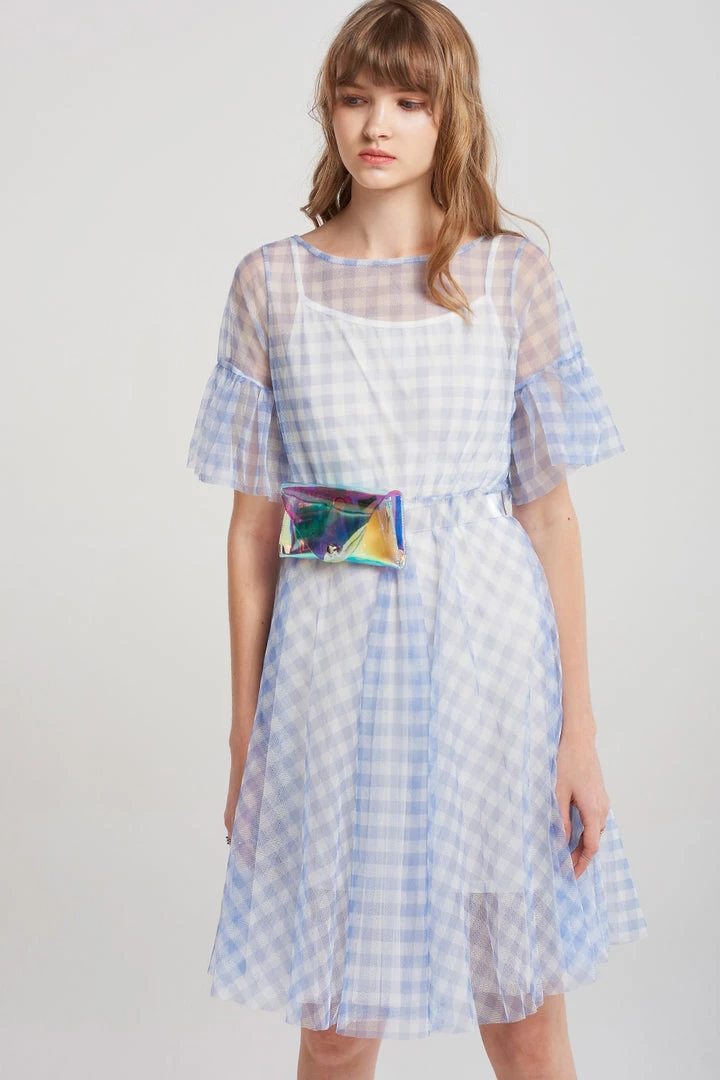 STORETS SALE CLOTHING Kelly Gingham Chiffon Dress