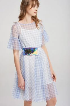 STORETS SALE CLOTHING Kelly Gingham Chiffon Dress