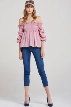 STORETS SALE Blair Smocked Puff Blouse