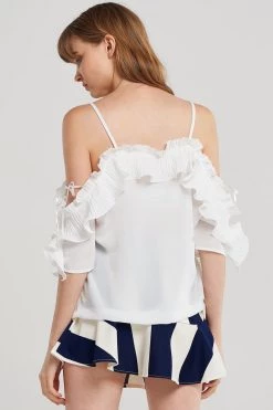 STORETS SALE CLOTHING Rose Wavy Frill Blouse