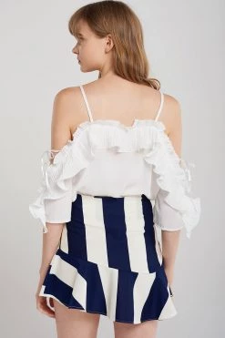 STORETS SALE CLOTHING Rose Wavy Frill Blouse