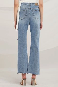 STORETS Marilyn Ripped Bootcut Jeans CLOTHING