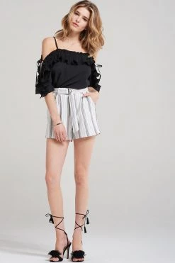 STORETS SALE CLOTHING Rose Wavy Frill Blouse