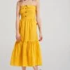STORETS Julia Long Top Dress-Yellow