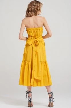 STORETS Julia Long Top Dress-Yellow
