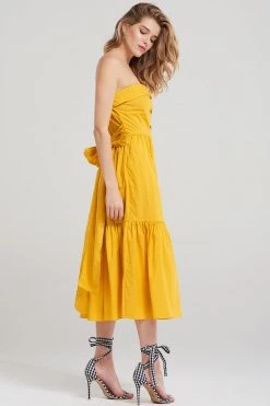 STORETS Julia Long Top Dress-Yellow
