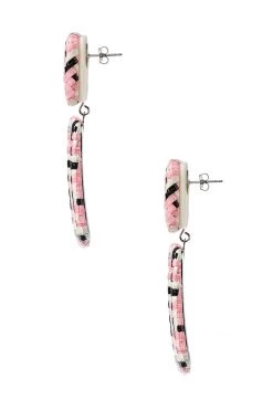 STORETS Check Two Square Earrings ACCESSORIES