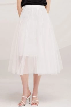 STORETS Dalary Pleated Tulle Skirt CLOTHING