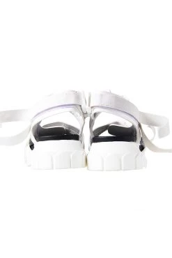 STORETS ACCESSORIES White Snap-fit Buckle Sandals