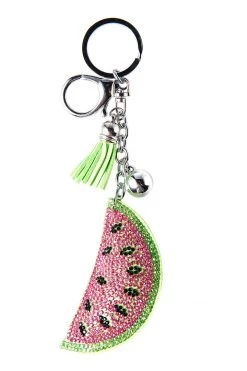 STORETS Glitter Watermelon Key Chain-Pink ACCESSORIES