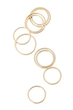 STORETS Layering 10 Set Ring-Gold