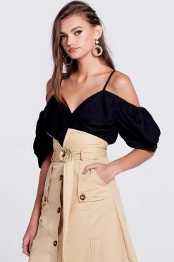 STORETS SALE CLOTHING Sofia Cold Shoulder Blouse