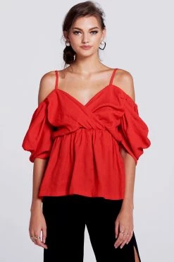 STORETS SALE CLOTHING Sofia Cold Shoulder Blouse