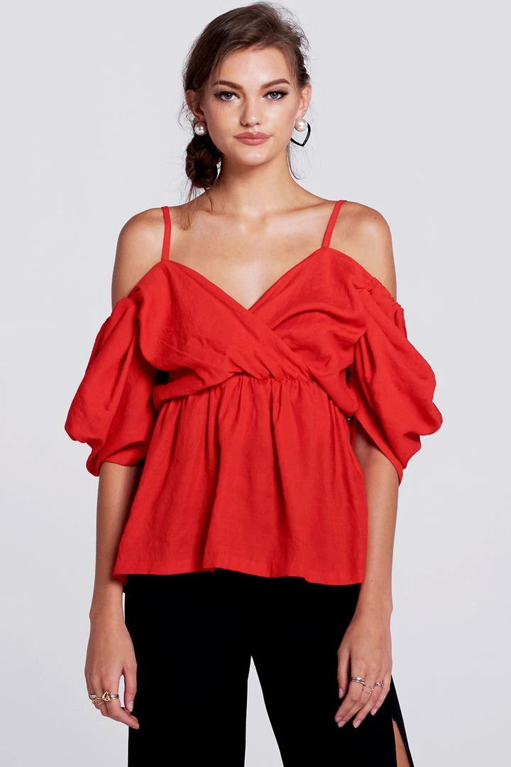 STORETS SALE CLOTHING Sofia Cold Shoulder Blouse