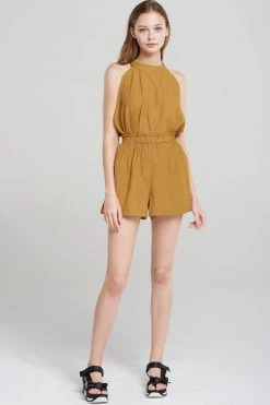 STORETS Ira Banded Hanging Shorts-Camel