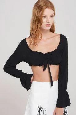 STORETS CLOTHING Annalise Long Sleeve Bra Top-2 Colors