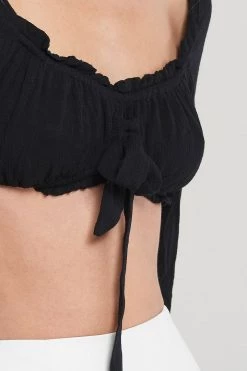 STORETS CLOTHING Annalise Long Sleeve Bra Top-2 Colors