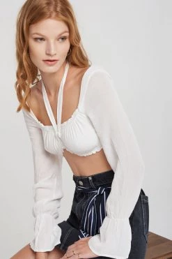 STORETS CLOTHING Annalise Long Sleeve Bra Top-2 Colors