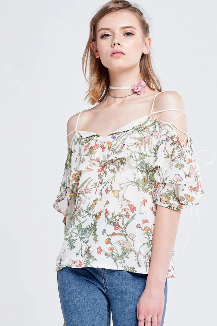 STORETS SALE CLOTHING Nora Strappy Sleeves Top