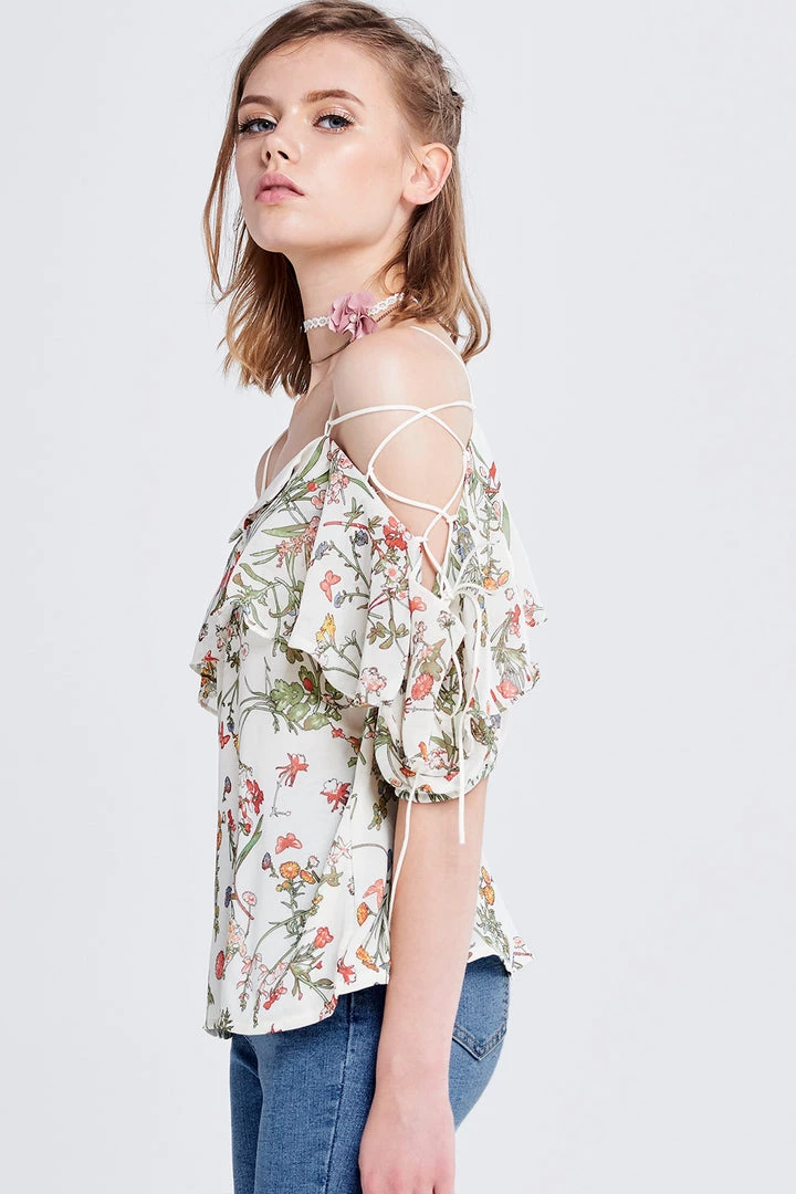 STORETS SALE CLOTHING Nora Strappy Sleeves Top