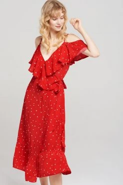 STORETS SALE CLOTHING Celeste Wrapped Heart Dress-2 Colors