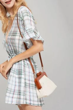 STORETS CLOTHING Sabrina Plaid Check Romper