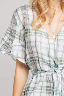 STORETS CLOTHING Sabrina Plaid Check Romper