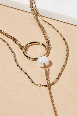 STORETS BEST-SELLERS Circle Drop Layered Necklace