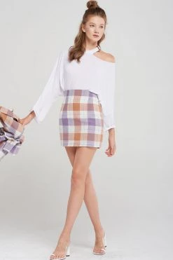 STORETS Karen Plaid Skirt-2 Colors
