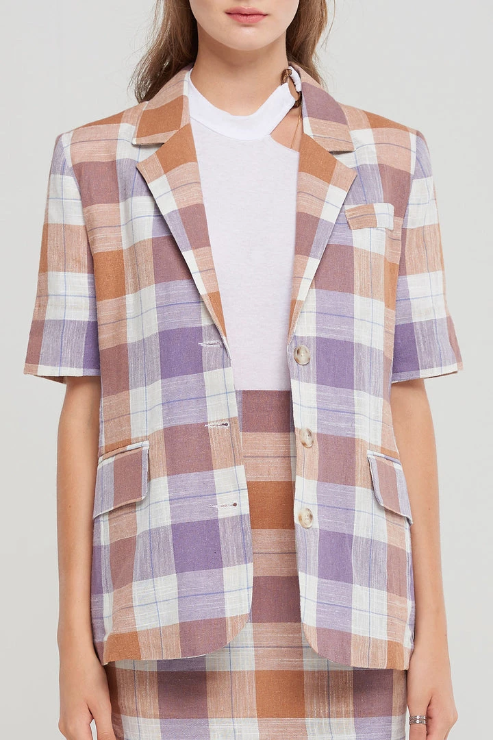 STORETS CLOTHING Karen Plaid Blazer-2 Colors