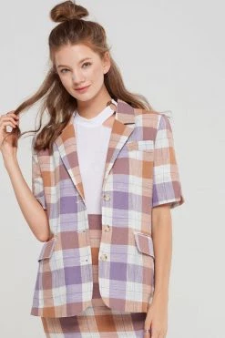 STORETS CLOTHING Karen Plaid Blazer-2 Colors