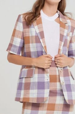 STORETS CLOTHING Karen Plaid Blazer-2 Colors