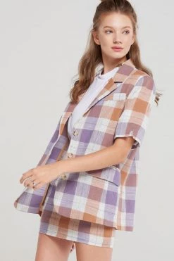 STORETS CLOTHING Karen Plaid Blazer-2 Colors