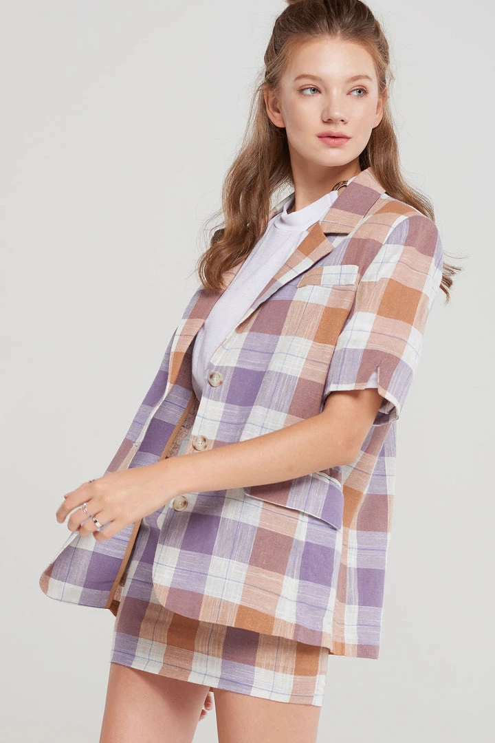 STORETS CLOTHING Karen Plaid Blazer-2 Colors