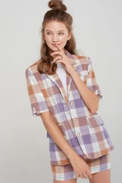 STORETS CLOTHING Karen Plaid Blazer-2 Colors