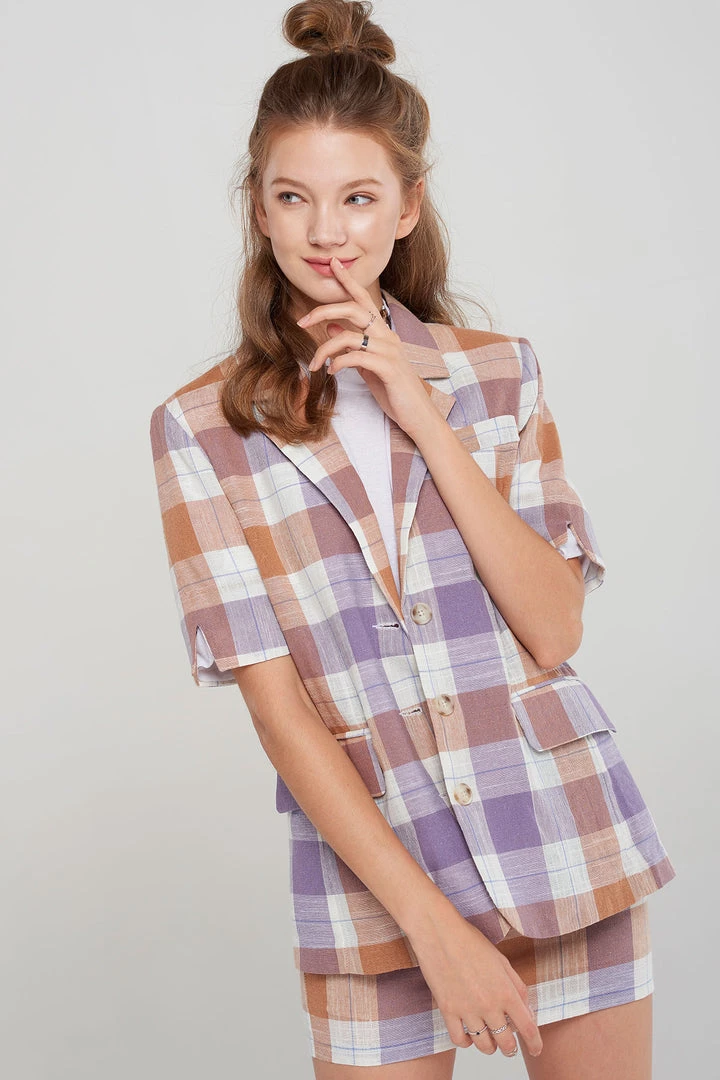 STORETS CLOTHING Karen Plaid Blazer-2 Colors