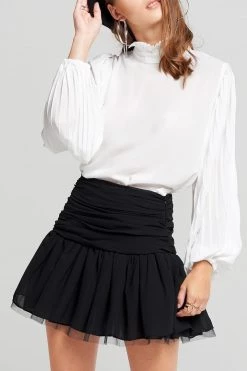 STORETS Kristina Chiffon Shirring Skirt CLOTHING