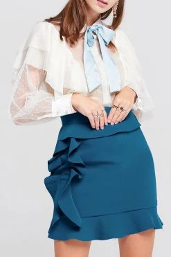 STORETS SALE Shailene Ruffle Mini Skirt CLOTHING