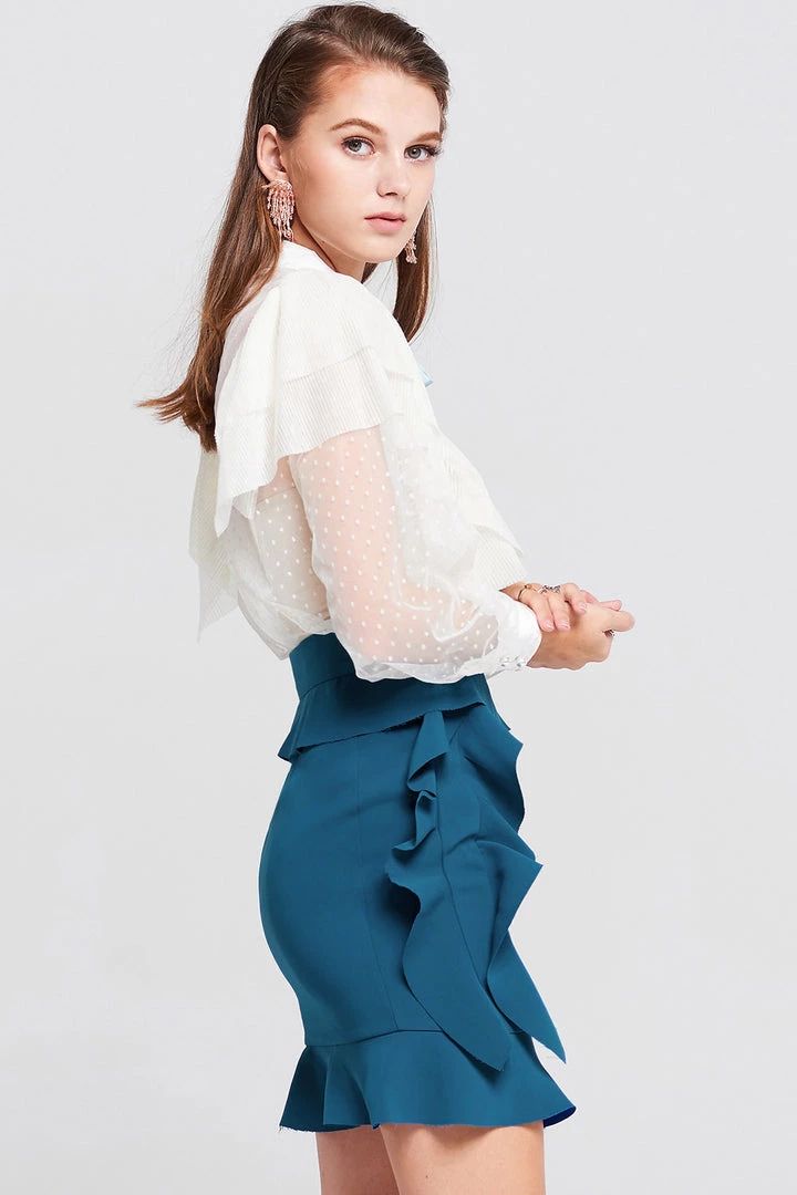 STORETS SALE Shailene Ruffle Mini Skirt CLOTHING