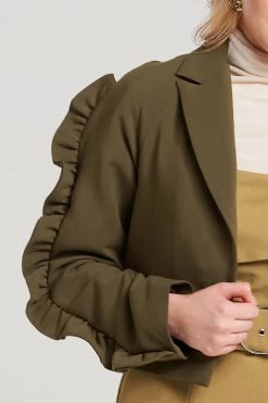 STORETS SALE Quinn Ruffle Sleeve Jacket CLOTHING