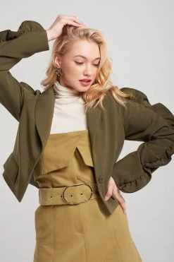 STORETS SALE Quinn Ruffle Sleeve Jacket CLOTHING