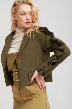 STORETS SALE Quinn Ruffle Sleeve Jacket CLOTHING